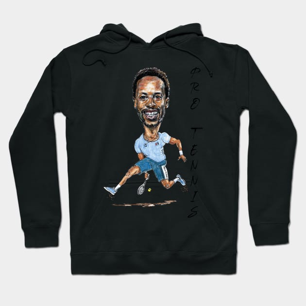 Gael Monfils Pro Tennis Hoodie by dizzycat-biz